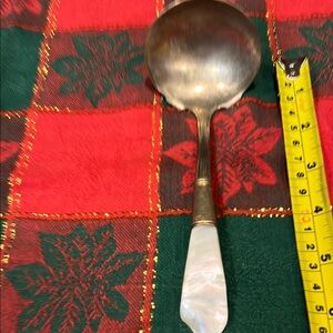 Sterling Silver and pearl Serving spoon
